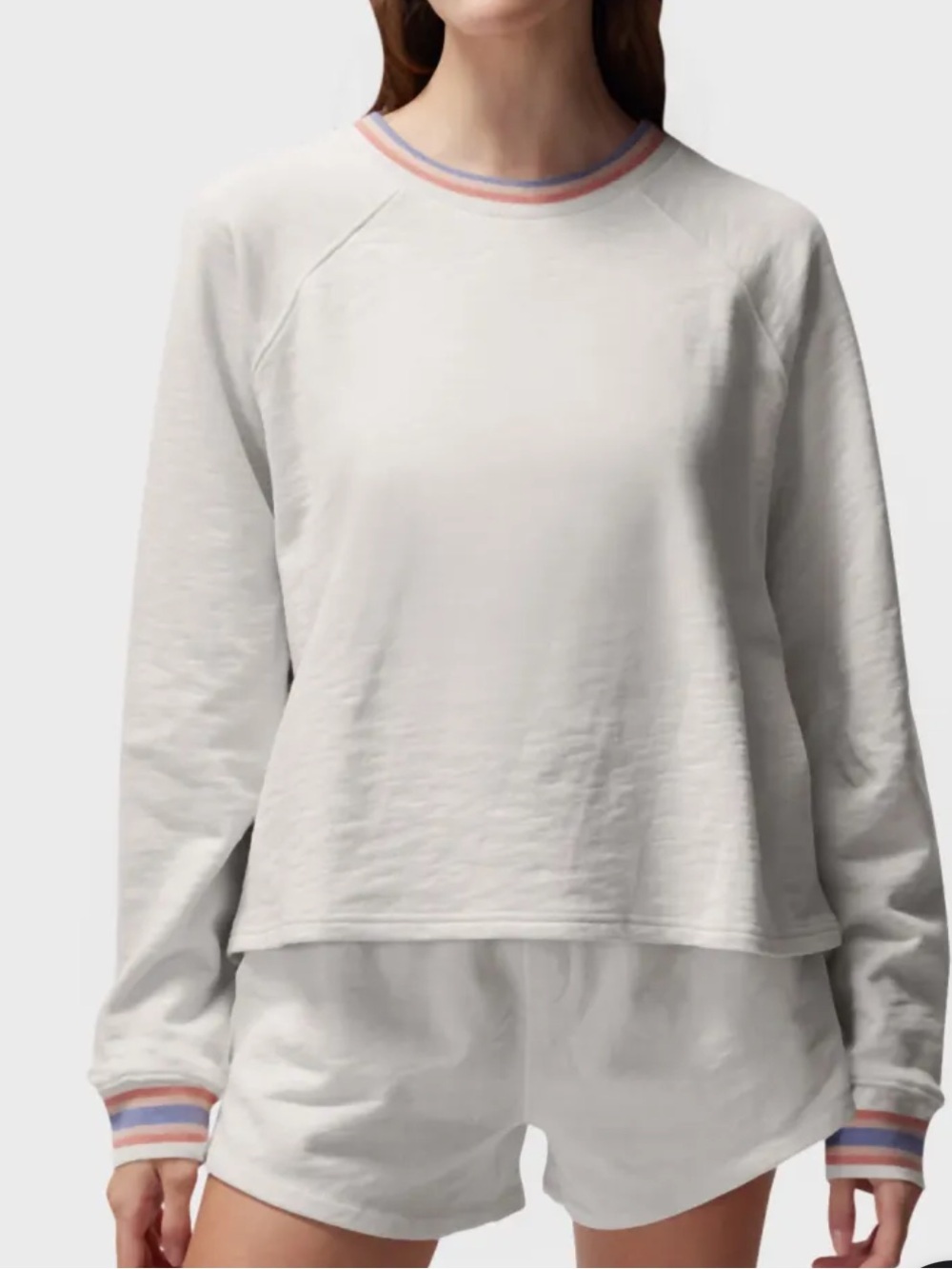 SPIRITUAL GANGSTER Slub Terry Freja Dolman Raglan Sweatshirt Size Medium